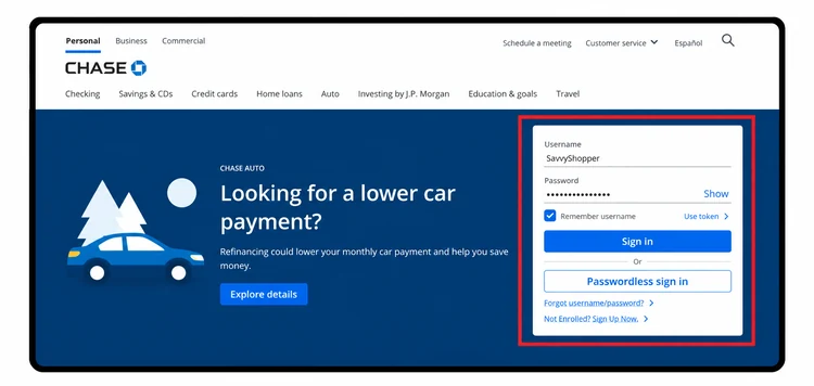 Chase activation step 02